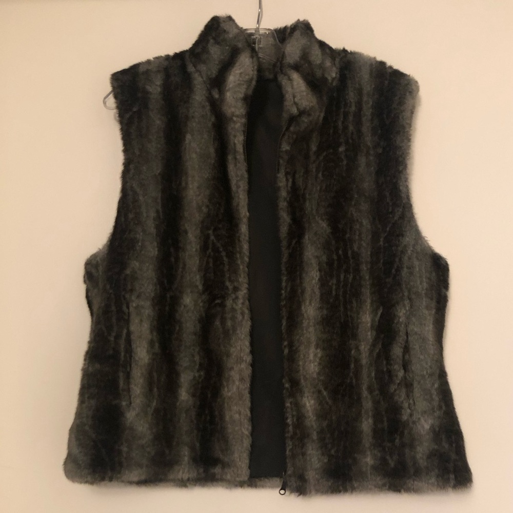Faux fur vest